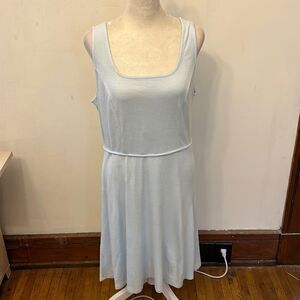 41 Hawthorn robin egg blue sleeveless tie back casual dress Size L New